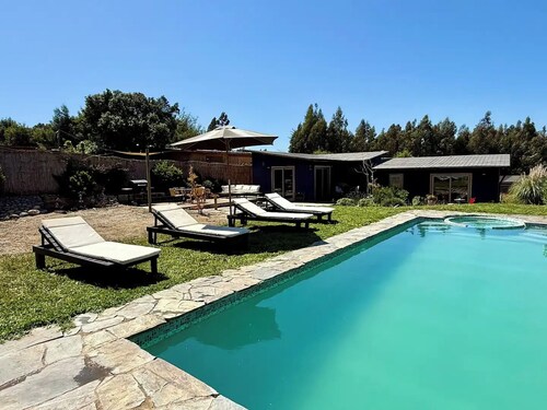 Bottle light garden house/pool-jacuzzi-sauna