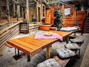 Outdoor dining - Kaiserhaus Studio 1KH - Live naturally & enjoy the mountain view (Ebbs)