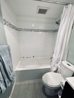 Towels, soap, toilet paper