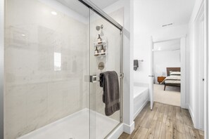 Towels, soap, shampoo, toilet paper