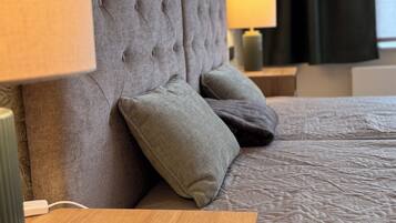 Desk, iron/ironing board, travel cot, free WiFi