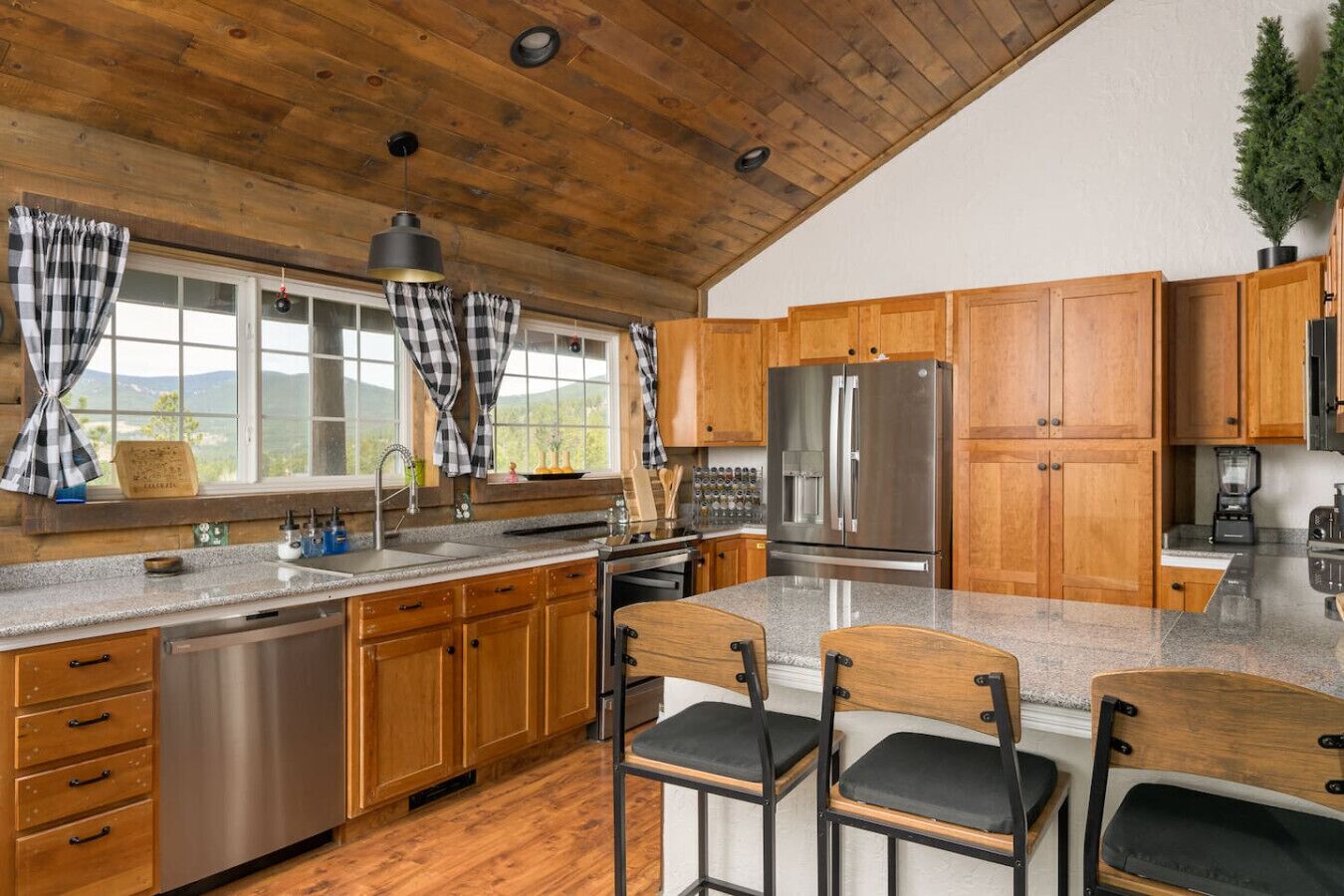 Refrigerador, microondas, horno, placa de cocina