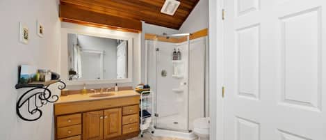 Hair dryer, towels