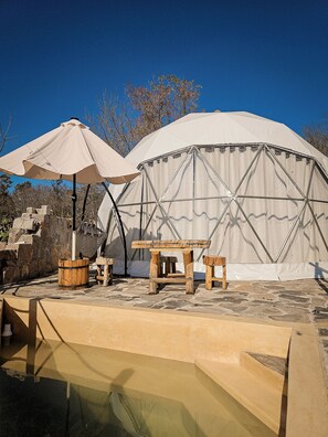 Free WiFi, bed sheets - Xhere Glamping By GEstores (Amealco)