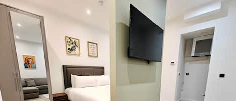 1 chambre, fer et planche Ă repasser, Wi-Fi, draps fournis