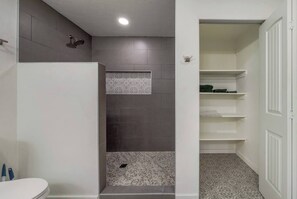 Hair dryer, towels