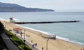 On the beach, beach towels