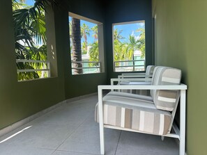 Terrace/patio - ROSE COTTAGE-Tranquility steps from Grace Bay Beach and Grace Bay Strip! (Grace Bay)