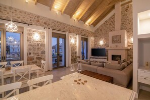 TV - Sea View Petralis Residence   2 Bedroom apartment (Agios Nikolaos)