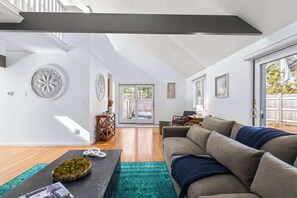 TV, fireplace, foosball, offices