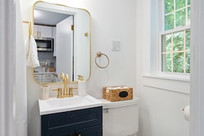 Room, Non Smoking, Kitchenette | Bathroom | Free toiletries, hair dryer, towels, soap - Sunset Suites (Old Orchard Beach)