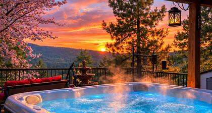 Gorgeous Scenic 5-bedroom lodge Tucked Away in peaceful Mountainside Pine Forest