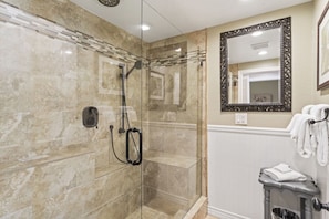 Shower, hair dryer, towels - Tropical 2BR Retreat • Walk to Beach + Large Deck (San Clemente)