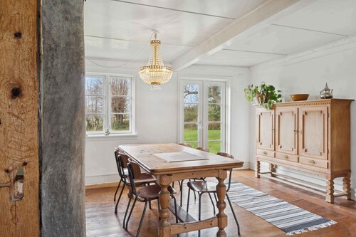 Idyllic 1857 farmhouse in Langelands nature