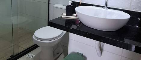 Towels, soap, toilet paper