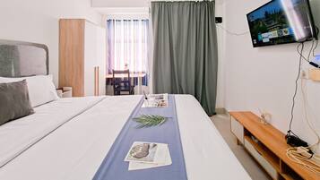 Estudio estándar, 1 habitación | Ropa de cama