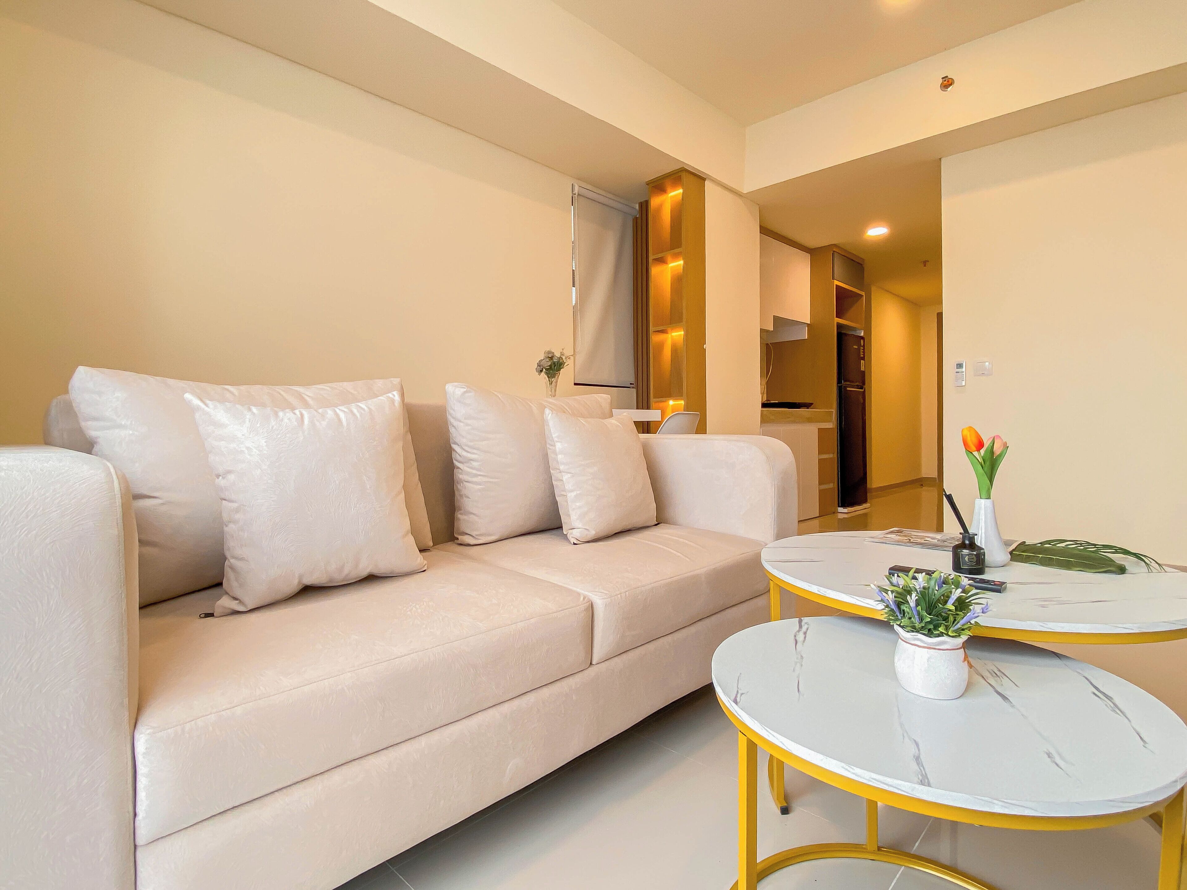 Apartamento standard, 2 quartos | Sala de estar