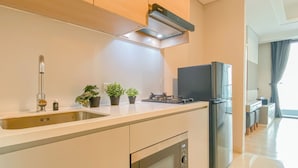 Standard Studio, 1 Bedroom | Private kitchen - Simple Designed And Homey Studio At Apartment Capitol Suites (Jakarta)