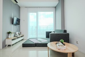 Standard-Apartment, 2 Schlafzimmer | Wohnbereich