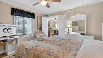 2 bedrooms, iron/ironing board, WiFi, bed sheets