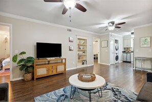 2 bedrooms, iron/ironing board, travel crib, free WiFi