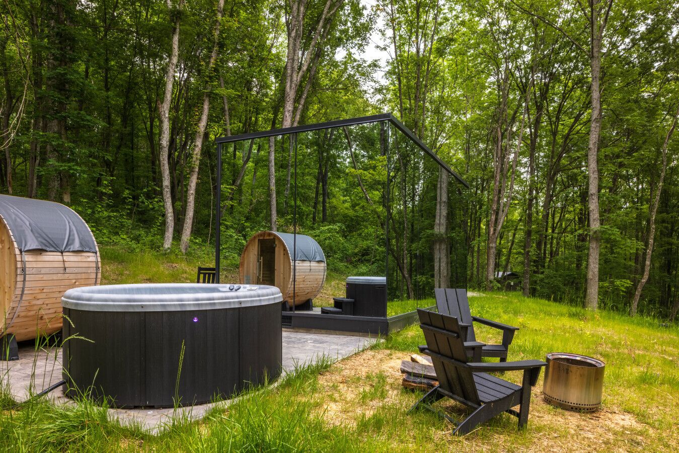 Bain à remous extérieur