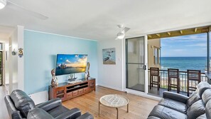 Living area - Oceanfront Stay Steps to the Sand (The Entrance)