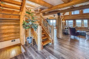 Interior - Luxury Lodge: Heated Pool, Spa, Mountain Views, Sleeps 16 (blue ridge)