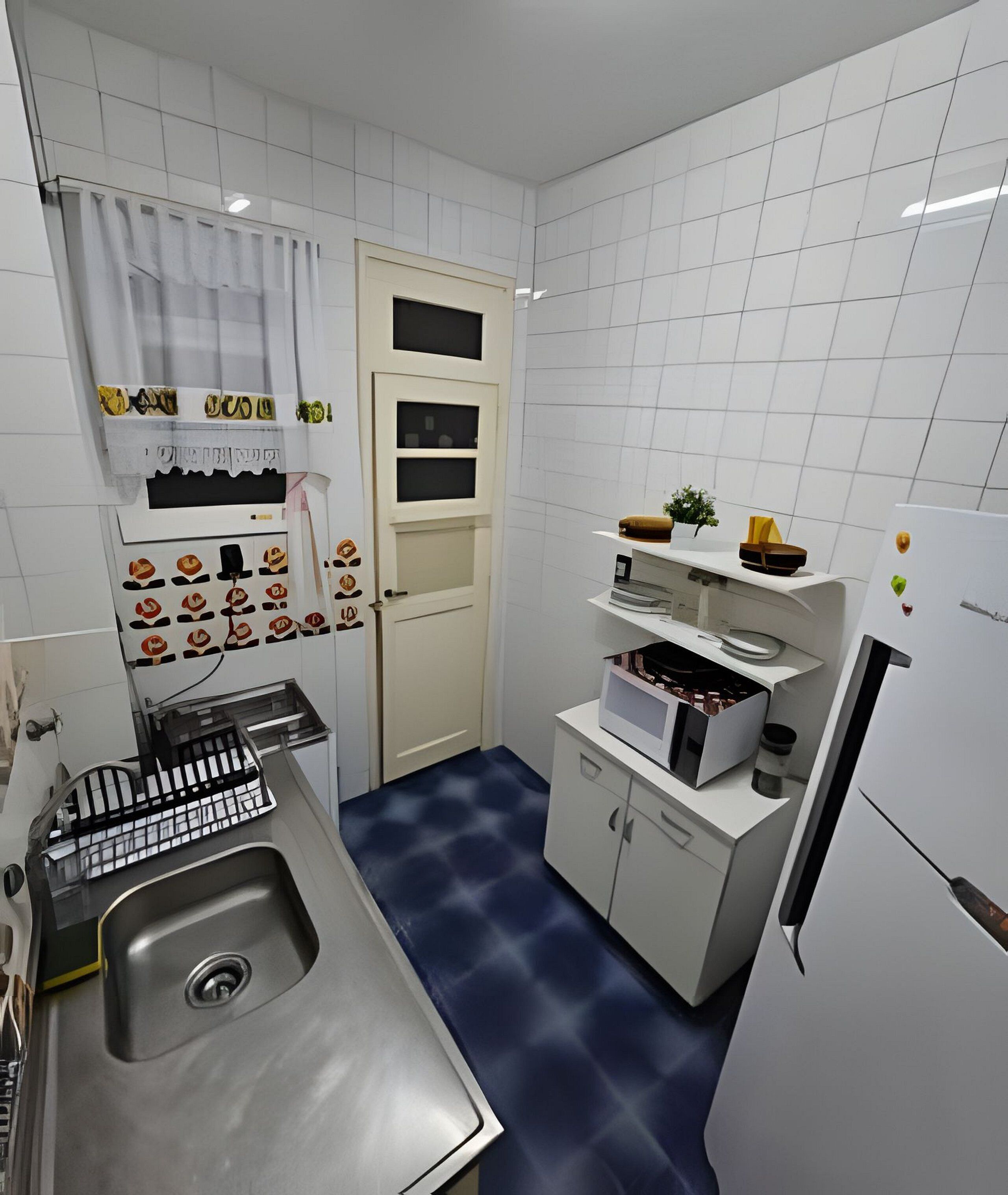 Apartamento | Cocina privada | Frigorífico grande y microondas