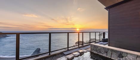 Familien-Suite, Sauna, Meerblick | Badezimmer