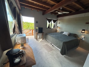 Deluxe Double Room, 1 King Bed, Non Smoking, Private Bathroom | Blackout curtains, iron/ironing board, free WiFi - Hotel Selva y Mar (Isla Holbox)
