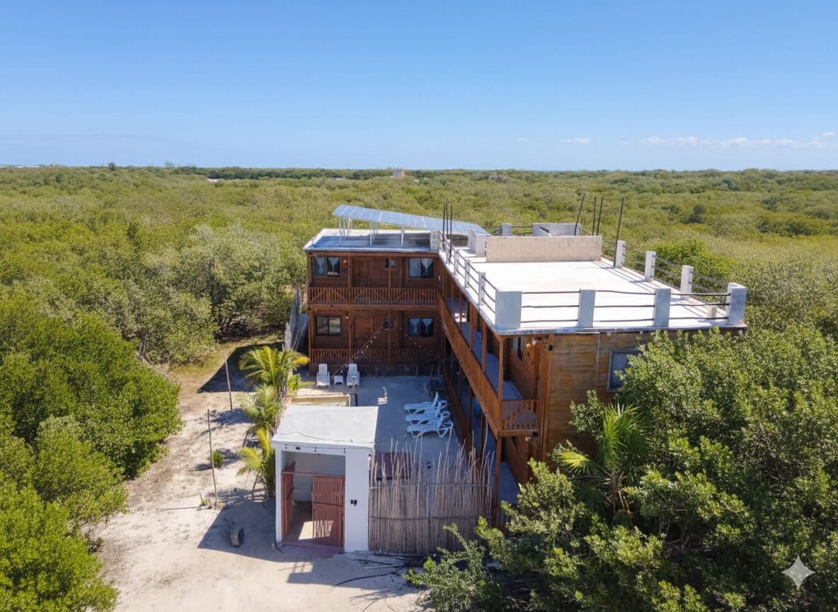 Fachada de la propiedad