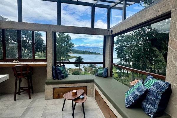 Lake view from the kitchen
