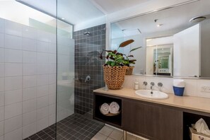 Bathroom - Hotel Style Room with Balcony and City Views at Mantra Trilogy (Cairns City)