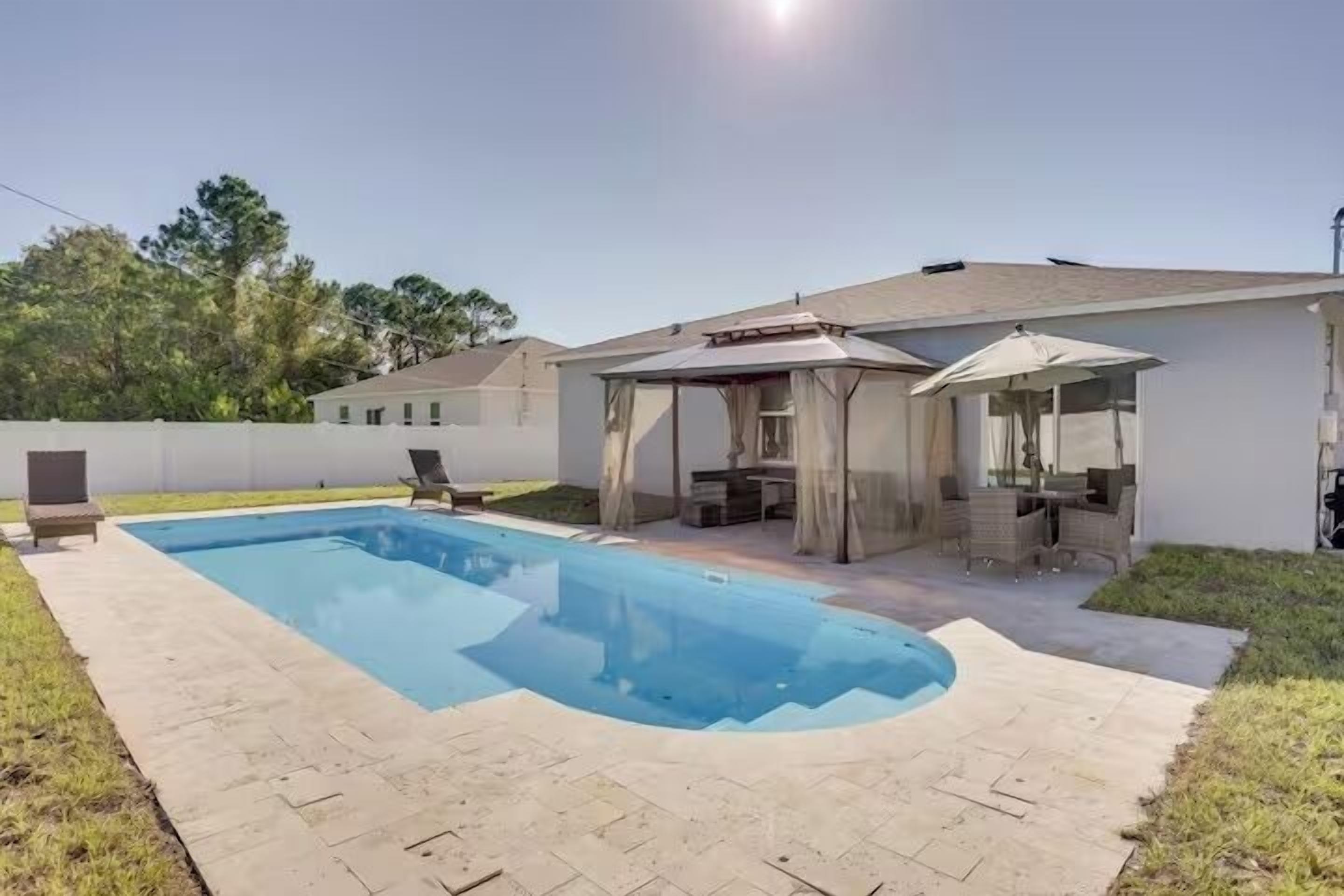 A heated pool