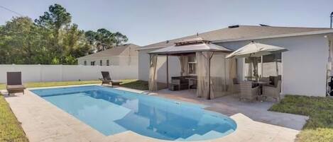 A heated pool