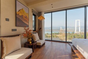 Phòng đôi Deluxe, quang cảnh kênh | Khu phòng khách