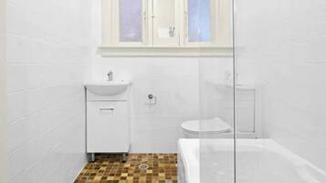 Free toiletries, hair dryer, towels, soap