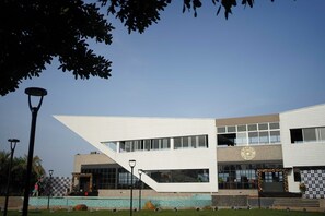 Voorkant van accommodatie