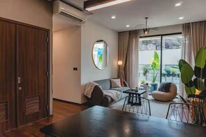 ห้องเพรสซิเดนเชียลสวีท, 2 ห้องนอน, ใช้คลับเลานจ์ได้, วิวเมือง | ผ้าปูที่นอนฝ้ายอียิปต์, เครื่องนอนระดับพรีเมียม, ผ้านวมขนเป็ด