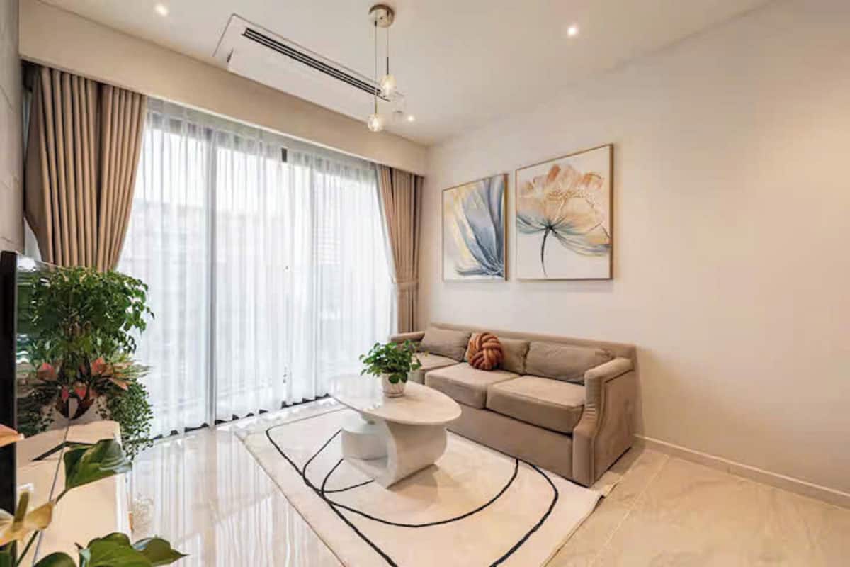 Suíte presidencial, 2 quartos, acesso ao Club Lounge, vista para a cidade | Roupas de cama de algodão egípcio, roupas de cama premium