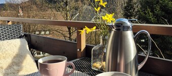 "FEWO Herzstück 27" with Bocksberg view, balcony & own parking space