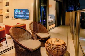 Quarto presidencial, 2 quartos, acesso ao Club Lounge, vista para a cidade | Roupas de cama de algodão egípcio, roupas de cama premium