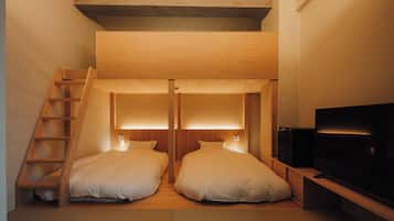 Family Quadruple Room | In-room safe, desk, blackout curtains, iron/ironing board