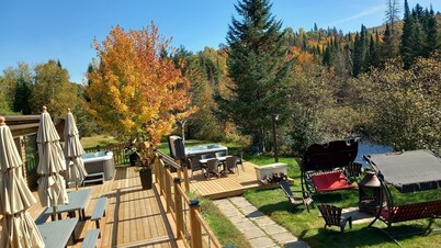 Chalet Castello & SPA north side Mont-Tremblant 13 rooms and bathroom