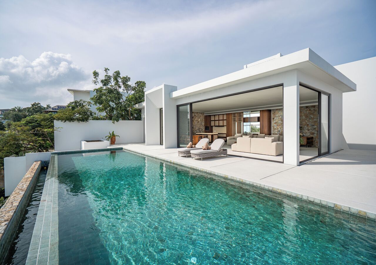 Four-Bedroom Presidential Oceanfront Pool Villa | Yksityinen uima-allas