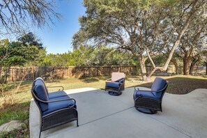 Terrace/patio - Family Home w/ Games & Fenced Yard in San Antonio! (San Antonio)
