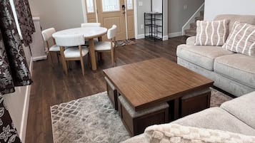 Smart TV, foosball, table tennis