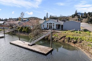 Exterior - Direct Riverfront Home w/ Private Dock, Game Room, Deck, Amazing Views, Just 4 Miles to Beach (Nehalem)