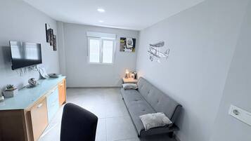 Apartament, 1 dormitori, fumadors, vistes a la ciutat | Sala d'estar | Llibres